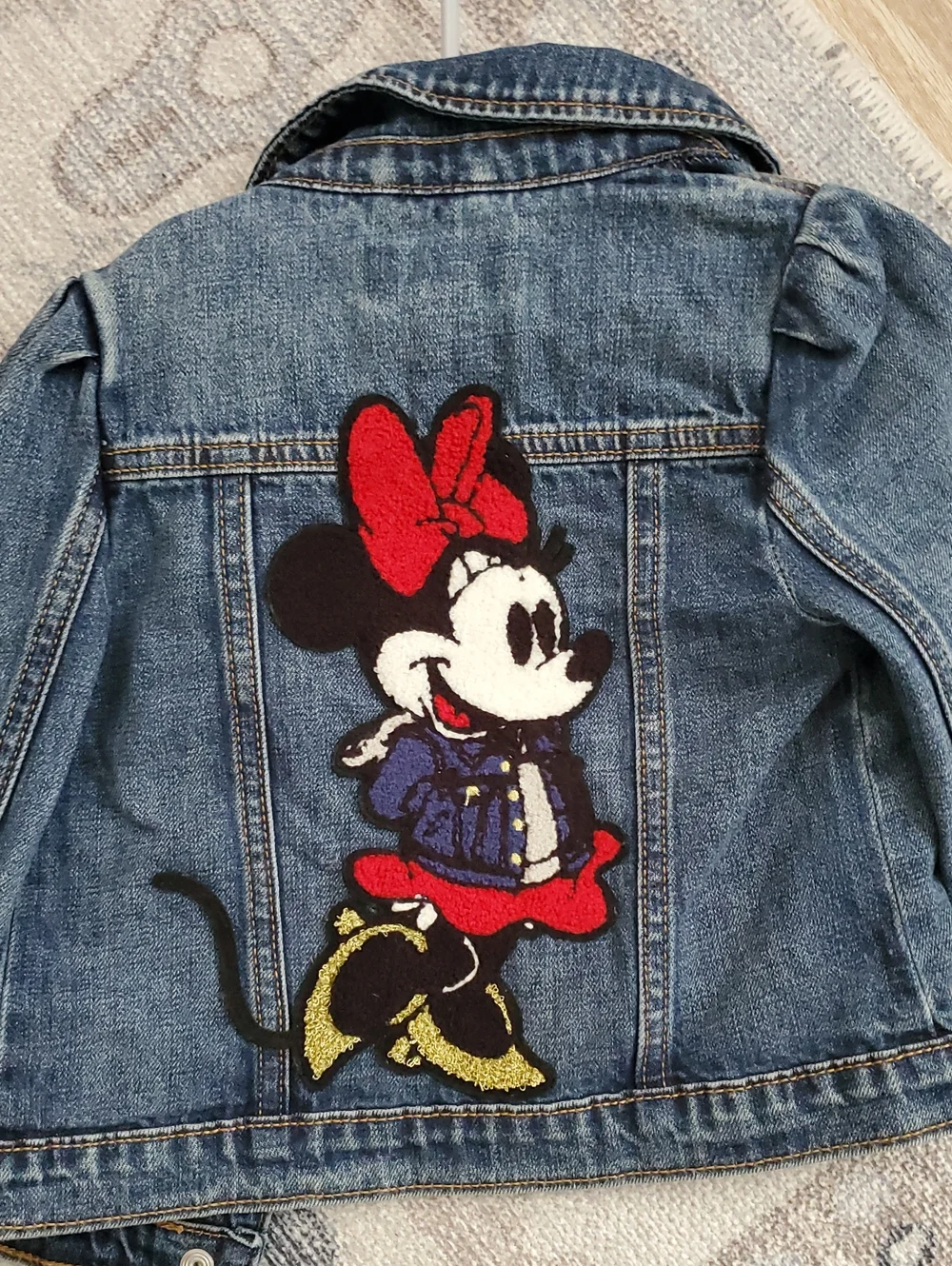Gap X Disney Toddler Girls Minnie Mouse Denim Jean Jacket Sz4